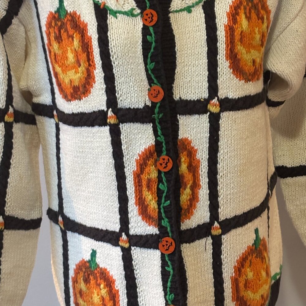 Eagle's Eye Fall Design Sweater Woman's Vintage - Picture 2 of 12